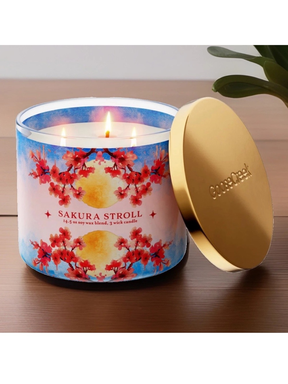 Goose Creek 3-Wick Candle- Sakura Stroll (14.5 oz)